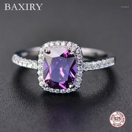 Fine Engagement Ruby 925 Sterling Silver Rings Amethyst Gemstone Ring Silver Emerald Blue Sapphire New For Women1228L