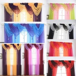 Curtain & Drapes 1 Pcs Voile Swags All Colours Pelmet Valance Net Swag Living Home Decor312f