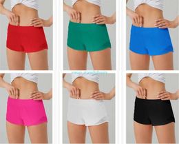 outfits lu yoga Womens Sport Shorts Casual Fitness Hotty Hot Pants for Woman Girl Workout Gym Running Sportswear with Zipper Pocket Quick swear