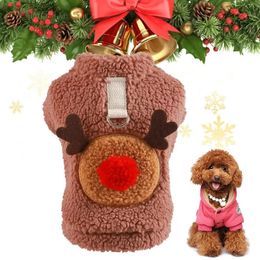 Dog Apparel Dog Christmas Sweater Pet Deer Coat Sweater Dog Clothes Year Pets Dogs Clothing For Small Medium Dogs Costume Warm Dog 231205