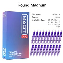 Tattoo Needles PRO round Magnum RM 100% original sterile tattoo needle makeup permanent box accessories 20 piecesbox 231205