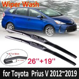 Windshield Wipers Car Wiper Blade for Toyota Prius V Daihatsu Mebius 2012~2019 ZVW40 Front Windshield Windscreen Wipers Car Goods 2013 2014 2015L231153