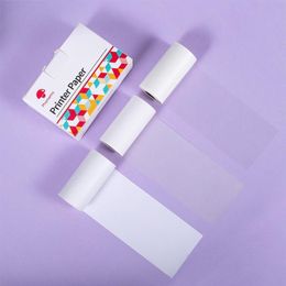 3 Rolls Mixed Transparent Semi-transparent Regular Sticker Thermal Paper For Phomemo M02 Series Printer229y