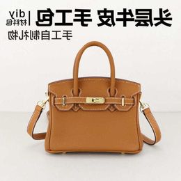 B-rikis Luxury Handle Purse Soft Leather Crossbody Bags Litchi patterned small genuine leather womens bag woven DIY handmade making Have Real Logo C77I