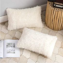 Pillow Case Flannel Pillow Case Pillow Case Single Pack Pair Pack Coral Fleece Winter Thickened Plush Pillow Cover 50x70cm 231205