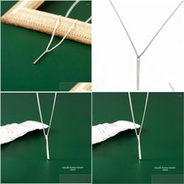 Pendant Necklaces Pendant Necklaces S925 Sterling Sier Necklace Wholesale Jewellery For Women Personalised Chains Skeleton Drop Delivery Dhc7Y