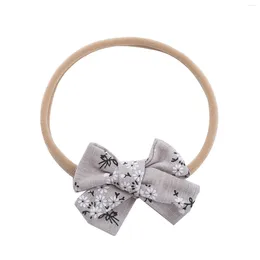 Hair Accessories Toddler Baby Girls Floral Prints Headband Bowknot Elastic Band For Girl Flower Tiara Clips Short