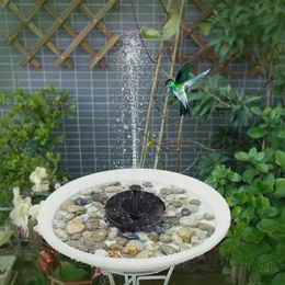 Bird Bath Fountain 7V 1 4W Solar Fontein Fountain Solar Powered Fuente Floating Water Pump 3 Sprinkler Heads Solaire Fontaine Q081280v