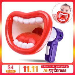 Funny Toys Novelty Voice Changer Big Mouth Funny Megaphone Recording Toy Creative Handheld Voice Changer Kids Voice Changer Children Speake 231204