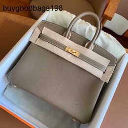 Designer Bag Handbags Handmade 7a Customized Bk Platinum 25 30 35 Hand Nail Original Togo Leather Epsom Handheld Womens Hc4z