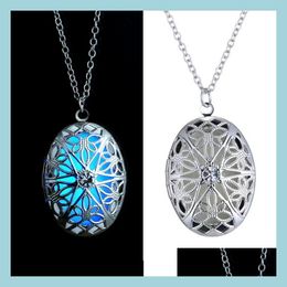 Pendant Necklaces Statement Necklace Glow In The Dark After Uv Absorption Noctilucent Friendship Love Gifts Pendants Drop Delivery Je Dhutd