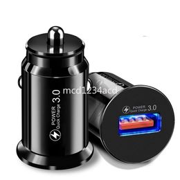 Fast Charging 18W 12W USB Car Charger Mini Portable Power adapters For IPhone 12 13 14 15 Samsung Xiaomi Huawei Android M1 with Box