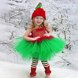 Girl's Dresses Kids Girl Tulle Pageant Dress 2 to 12Years Children Christmas Party Cosplay Costume Gowns Cute Tulle Tutu Dress Year Costume 231204