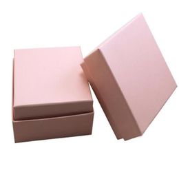 7 3 7 3 3 5cm White Pink Box For Jewelry Necklace Pendant Gift Packaging Boxes Ring Earring Carring Cases G1162314H