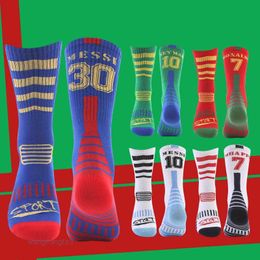 Men's Socks Socks Hosiery Medium length Thin sports men's New product Club World Cup sweat absorbing and wear-resistant football socks