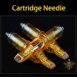 Tattoo Needles 510 tattoo ink cartridge needles RL RM RS M1 Yellow Dragonfly 1 3 5 7 9 11 14 15 for machine pen needle accessories 231205