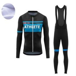2022 Cycling Jersey Set Pro Team Long Sleeve Clothes Men Winter Cycling Clothing Thermal Fleece Ropa Ciclismo Hombre Warm298J