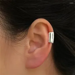 Backs Earrings Long Tube Ear Clip Simple And Stylish 3g Cuffs Earring Bright Color Jewelry Accessories Less Allergic