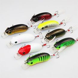 Lot 10 pcs Vibration Lure Bait Minnow fishing gear bionic bait lures 6cm 10g289I