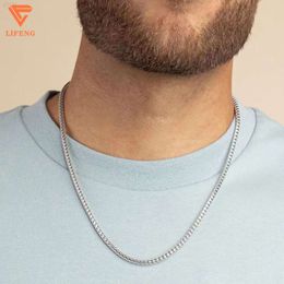 New Arrivals Fashion Jewellery 925 Sterling Silver High Quality 2.5mm Hiphop Cuban Chain Mens Gold Plated Necklace Franco Chain