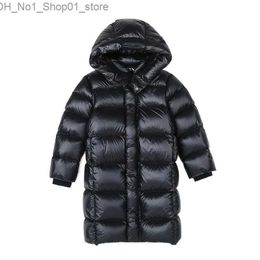 Down Coat Winter New Girls' Cotton Clothes Children's Thickened Cotton Clothes Baby Knee Length Winter Clothing kids jackets for girls Q231205