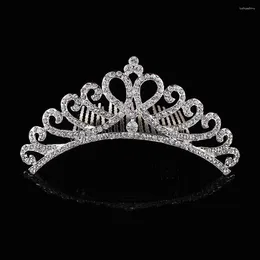 Hair Accessories Chic For Girls Tiara Crown Comb Sweet Shiny Wedding Jewellery Headwear Styling Fashion