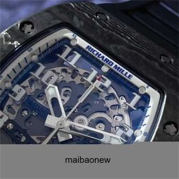 Mechanical Watch Date Luxury Mens Watches Richrd Milres Swiss Wristwatches Designer Watch Carbon Fibre y Automatic Mileres Pilot Quartz Wrist Rm029 Limited Hiac