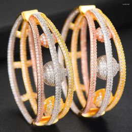 Dangle Earrings Soramoore 2023 African Nigerian Hoop For Noble Women Bridal Luxury Gorgeous Romantic Cute Wedding Jewellery Brides