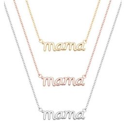 10PCS Small Mama Mom Mommy Letters Necklace Stamped Word Initial Love Alphabet Mother Necklaces for Thanksgiving Mother's Day223a