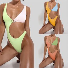 Sexy Colourful Swim wear Push Up Thong Bikini High Cut Bandage Swimsuit Women 2021 Swimwear Swims Beach Wears Bathing Suit For Woma288g