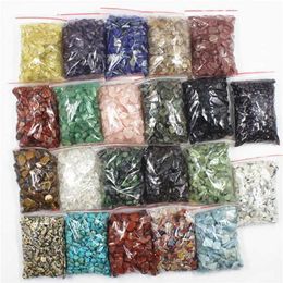 Whole 100g Bulk Quartz Crystals Material Mixed Tumbled Stones Healing For Garden Decoration Decorative Objects & Figurines257o