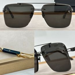 Luxury Designer THE DUKEN1 Sunglasses Mens and Womens Metal Frame Hollow Mirror Legs Sunglasses Fashion and Casual Style duken1