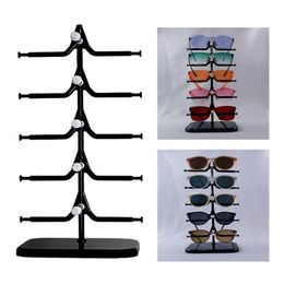 Jewelry Pouches Bags Sunglass Eyeglass Frame Rack Display Counter Stand Holder Organizer 5 Layers2864