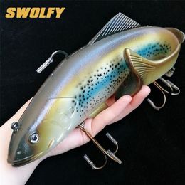 Swolfy 1Pc 134g 400g Big Size Soft Fish Bait Deep Sea Fishing Lures Swimbait Isca Artificial Soft Bait Lure Fishing Tackle T200602290Q