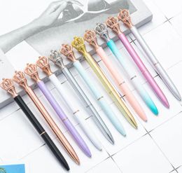 wholesale Crown Crystal Metal Ballpoint Pen Office School Supplies GC86 ZZ