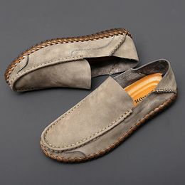 GAI Dress Genuine Men Loafers Cow Leather Casual Shoes for Man Soft Spring Moccasins Plus Size 38-48 Tenis Masculinos 231204
