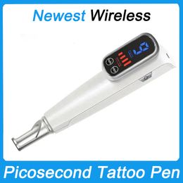 Professional Wireless Laser Picosecond Pen Blue Red Light Therapy Plasma Tattoo Remove Pen Freckle Acne Mole Dark Spot Pigment Removal Skin Care Beauty Machine