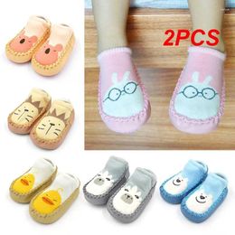 First Walkers 2PCS Reliable Baby Socks Shoes Durable Soft Sole Floor For Borns Toddler Footwear Cosy Comfortable