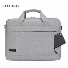 Litthing Large Capacity Laptop Handbag For Men Women Travel Briefcase Bussiness Notebook Bag For 14 15 Inch Macbook Pro Pc J190721308U