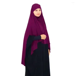 Ethnic Clothing Ramadan Khimar Women Muslim Eid Prayer Garment Overhead Scarf Hooded Hijab Islamic Niqab Nikab Burqa One Piece Amira