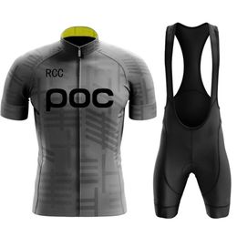RCC POC Team Jersey Sets Bicycle Bike Breathable shorts Clothing Cycling Suit 20D GEL 2206272419