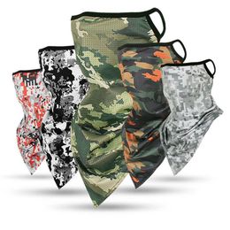 2020 Army Hiking Scarves Polyester Windproof Neck Warmer Face Mask Anti UV Tactical Face Camouflage Bandana Print193g