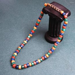 Pendant Necklaces ZMZY Men Stone Necklace Handmade 8mm Lava Beaded Choker Women Wholesale Jewellery Friend Gifts