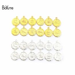 BoYuTe 12 Pieces Set 10 Sets Lot Metal Brass Mix 12MM Zodiac Charms for Jewelry Making DIY Hand Made Jewelry Accessories Parts252y