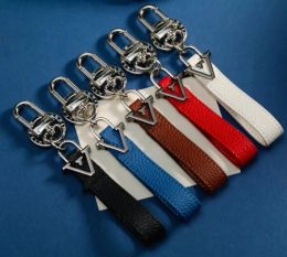 Top quality True leather keychains Fashion Car keychain Bag pendant Brand Key ring for men women Paris designer Key chain With Original box