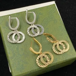Designer Retro Earrings Stud Luxury Jewellery Charm Gold Earings Studs Women Dangle Vintage Earring G Girls Silver Ear Studs Hoop Earing Wedding Gift 231254D