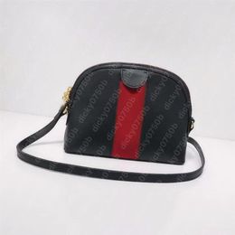 Dicky0750b shell Handbags chain clutch lady crossbody bags hobo classic Striped shoulder bag for women fashion chains purse handba278g