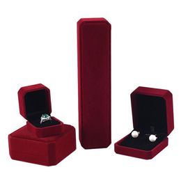 Square Jewelry Box Set Wedding Jewellery Earring Ring Necklace Bracelet Holder Storage Cases Gift Packing Box2555