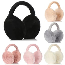 Ear Muffs Soft Plush Ear Warmer Winter Warm Earmuffs for Women Men Fashion Solid Color Earflap Outdoor Cold Protection Ear-Muffs Ear Cover 231205