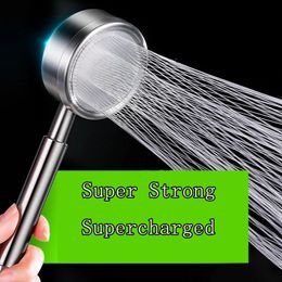 Bathroom Shower Heads 304 Stainless Steel High Quality Super Pressurized Head AntiFall WaterSaving Rain Accessories 231205